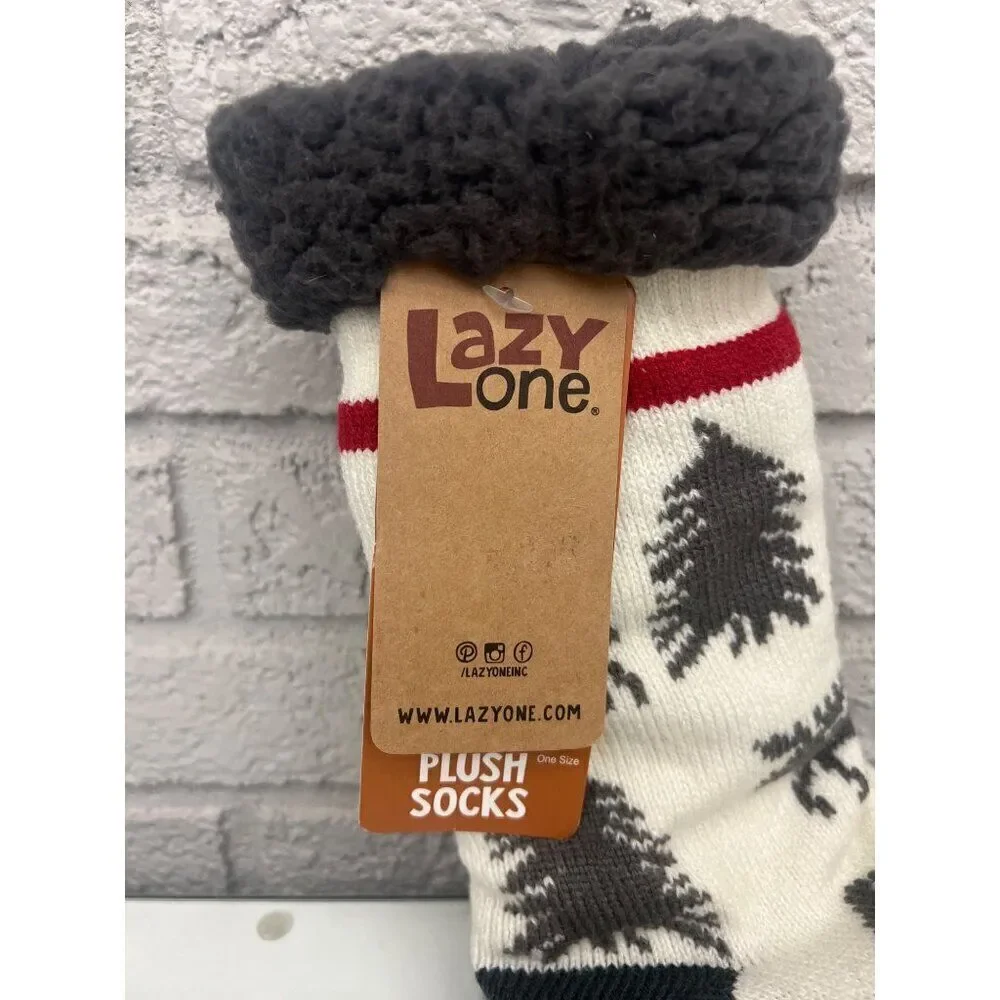 Lazy Ones Take A Hike Plush Socks One Size